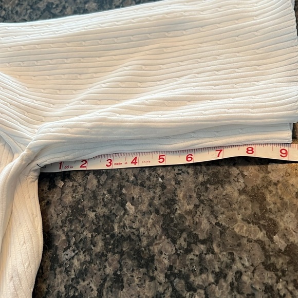 Roma whit Knit cut out ribbed sweater NWOT - Picture 9 of 11